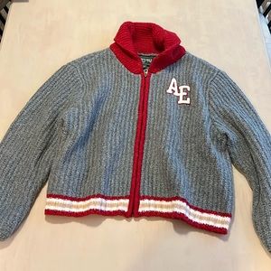 American Eagle Zip Up Sweater